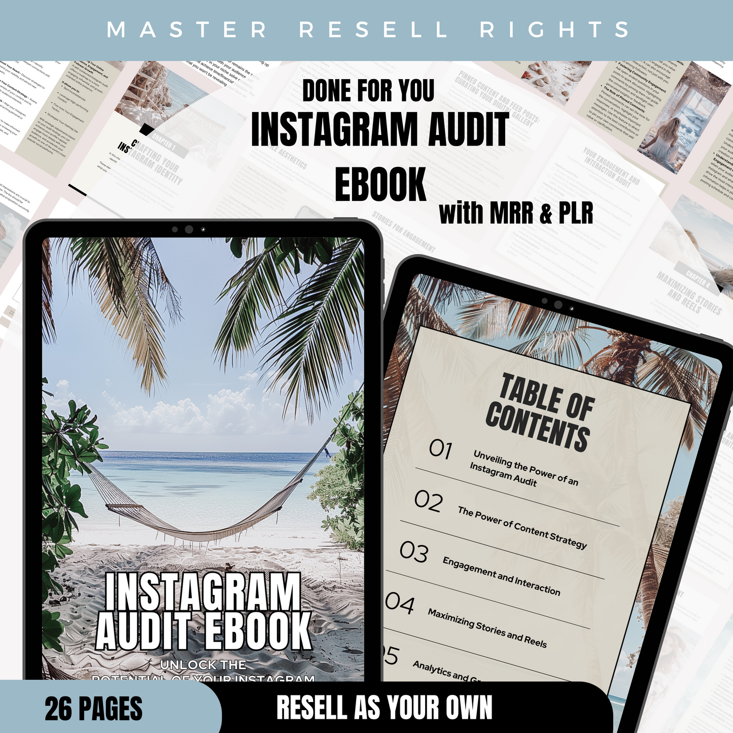 Instagram Audit Ebook with MRR & PLR