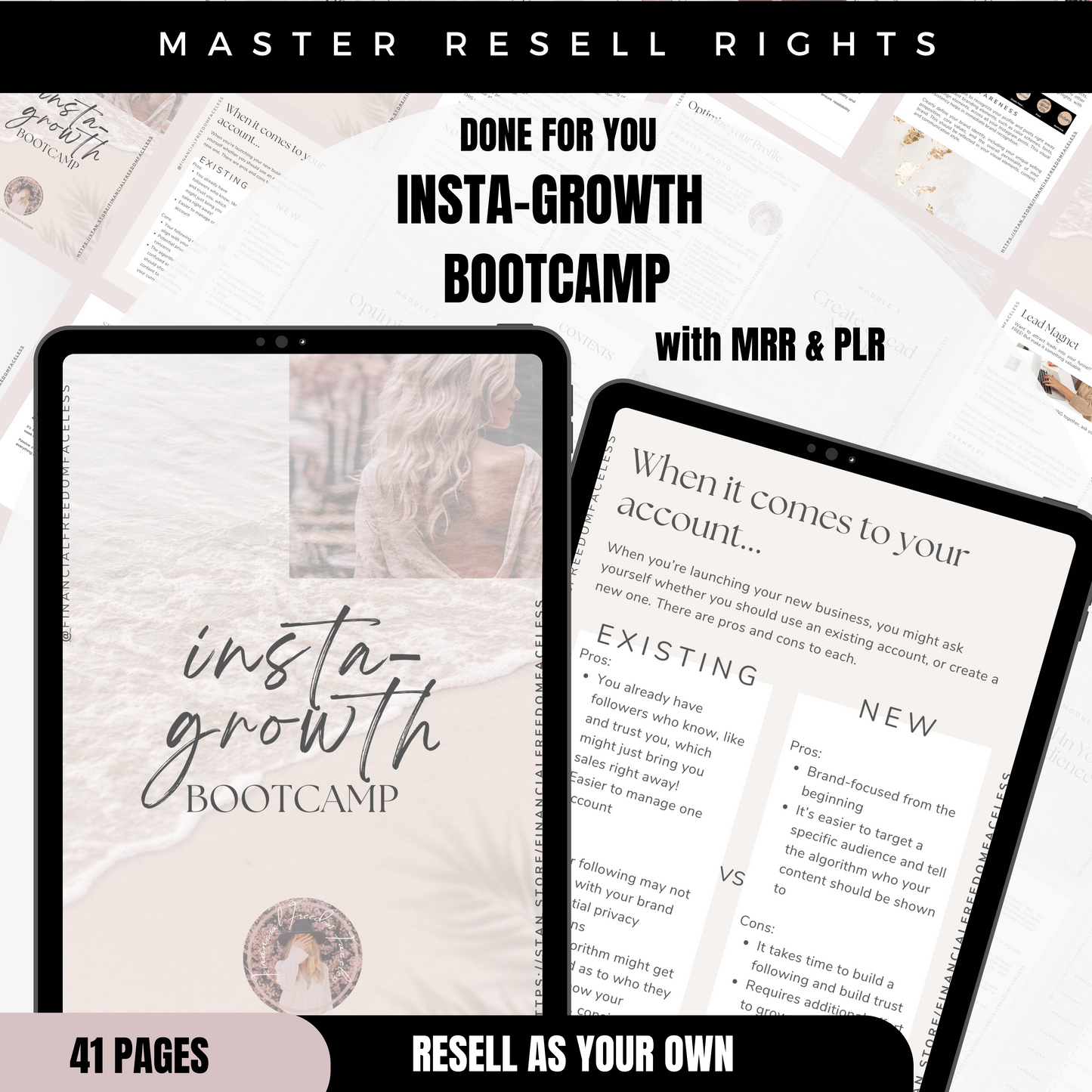 Insta-Growth Bootcamp with MRR & PLR